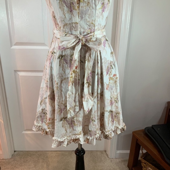 Alex Marie Floral Shift Button Front Sleeveless Tracey Dress Size 4 - Picture 4 of 10